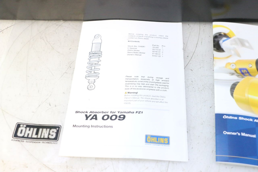 photo de AMORTIGUADOR TRASERO YAMAHA FZ8 800 (2010 - 2016) - Inspección visual detallada