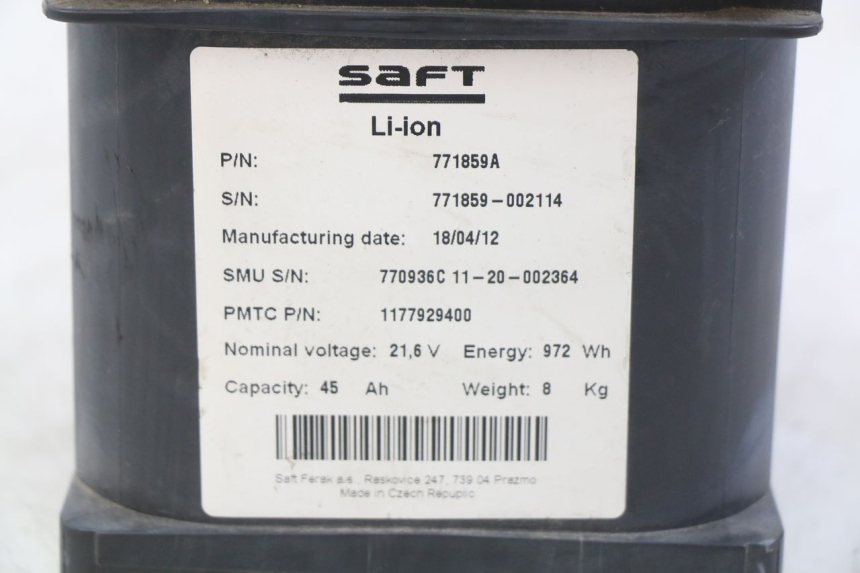 photo de BATERÍA PEUGEOT E-VIVACITY 1 (2012 - 2018) - Detalles de los puntos de fijación