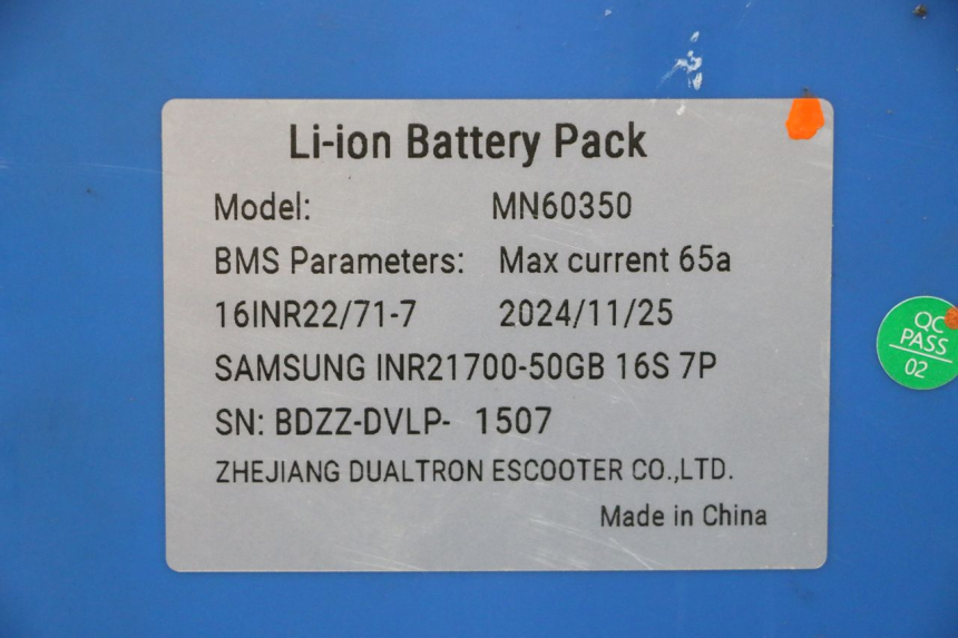photo de BATERÍA DUALTRON VICTOR LIMITED 1 - Zoom estado de uso