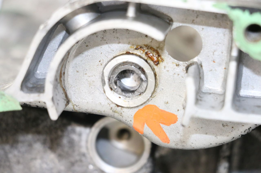 photo de Cárter inferior del motor EUROCKA R8 4T 50 (2013 - 2022) - Detalles de los puntos de fijación