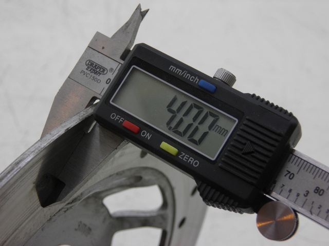 photo de DISCO FRENO DELANTERO JONWAY RANGER 125 (2006 - 2014) - Zoom estado de uso