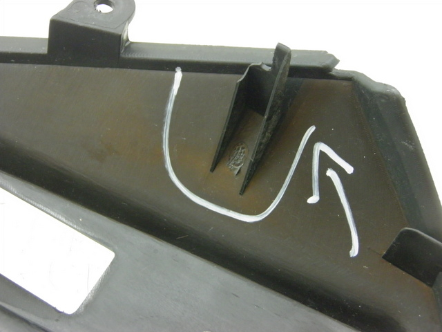 photo de CARENADO FRONTAL INTERIOR KYMCO XCITING RI ABS 500 (2010) - Zoom estado de uso