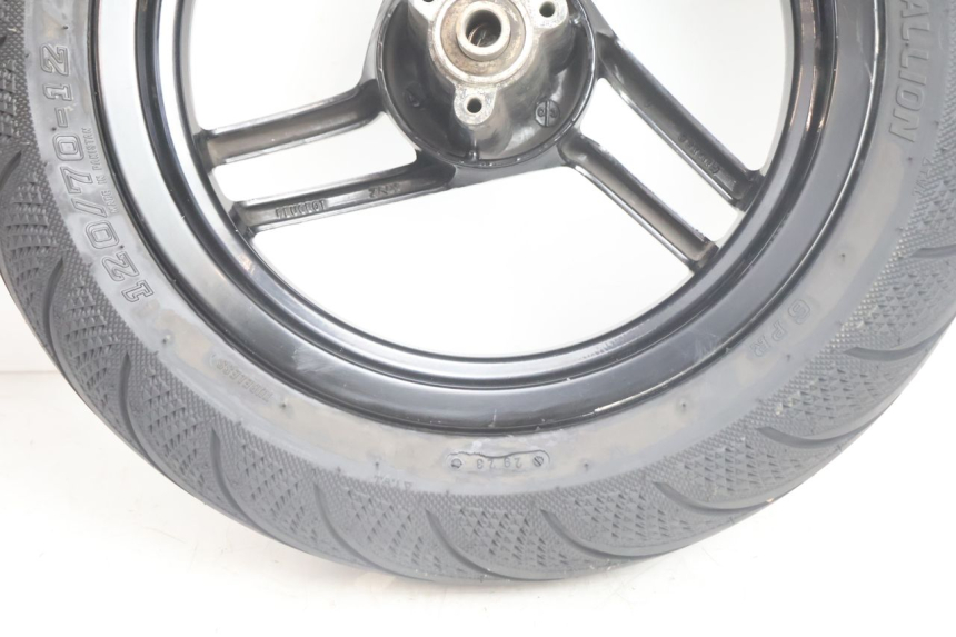 photo de LLANTA DELANTERA Y NEUMÁTICO PEUGEOT LUDIX BLASTER 50 (2006 - 2014) - Estado de la superficie y material