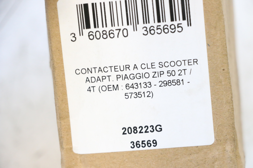 photo de KIT DE CERRADURA Y LLAVE NEIMAN PIAGGIO ZIP 4T 50 (2018 - 2020) - Zoom estado de uso