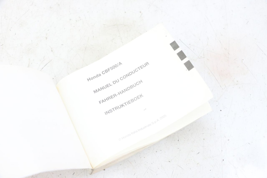 photo de MANUAL DEL USUARIO HONDA CBF 500 (2004 - 2007) - Detalle de la pieza