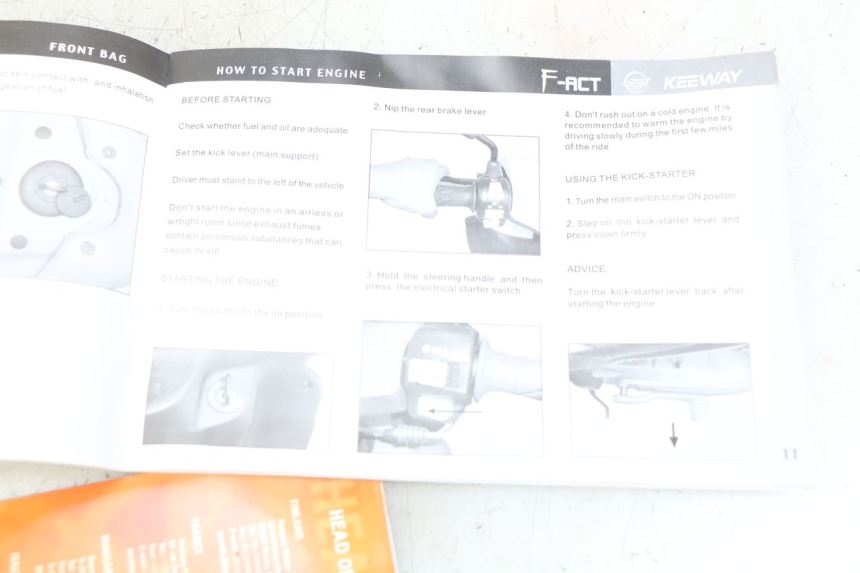 photo de MANUAL DEL USUARIO KEEWAY F-ACT FACT 50 (2006 - 2011) - Zoom estado de uso