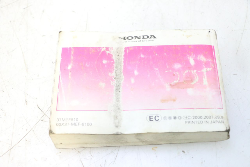 photo de MANUAL DEL USUARIO HONDA FJS SILVER WING SILVERWING 400 (2005 - 2008) - Estado de la superficie y material