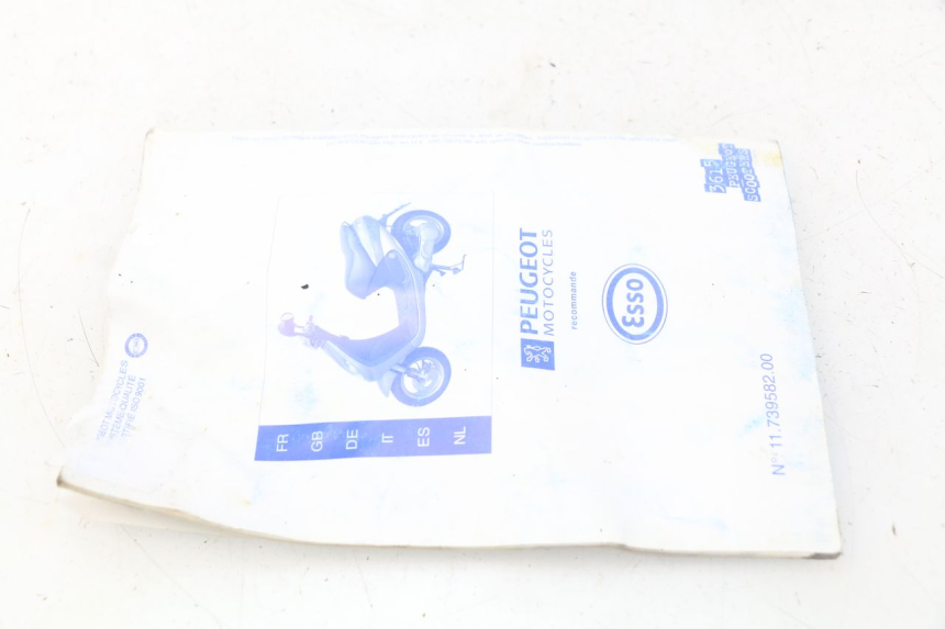 photo de MANUAL DEL USUARIO PEUGEOT VIVACITY 50 (1998 - 2003) - Estado de la superficie y material