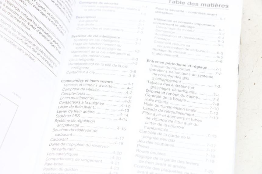 photo de MANUAL DEL USUARIO YAMAHA XMAX X-MAX ABS 125 (2017 - 2020) - Detalle de la pieza