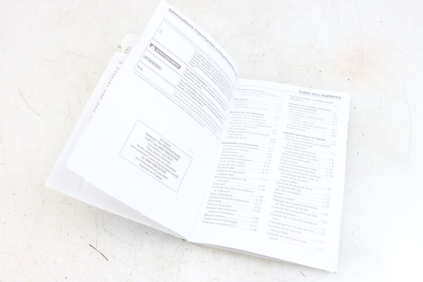 photo de MANUAL DEL USUARIO YAMAHA XMAX X-MAX ABS 125 (2017 - 2020) - Zoom estado de uso