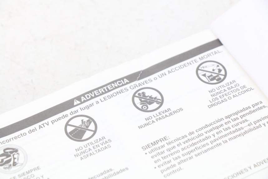 photo de MANUAL DEL USUARIO YAMAHA YFM R RAPTOR 90 (2017 - 2023) - Primer plano técnico