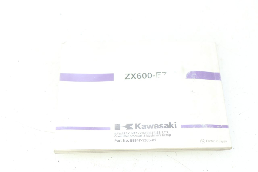photo de MANUAL DEL USUARIO KAWASAKI ZZR 600 (1995 - 2004) - Zoom estado de uso