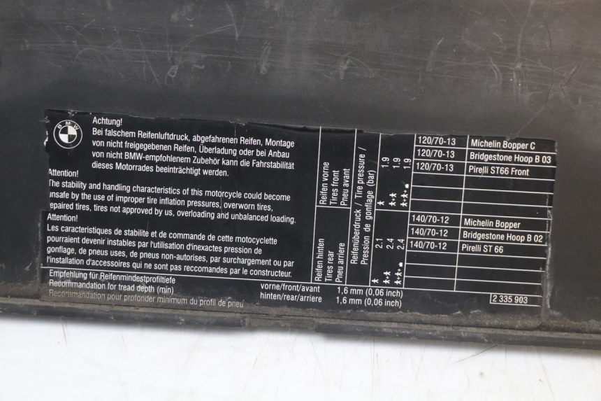 photo de ASIENTO TRASERO BMW C1 125 (2000 - 2003) - Otra perspectiva